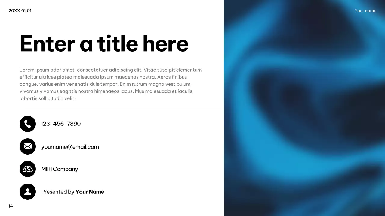 blue modern IT advertisement