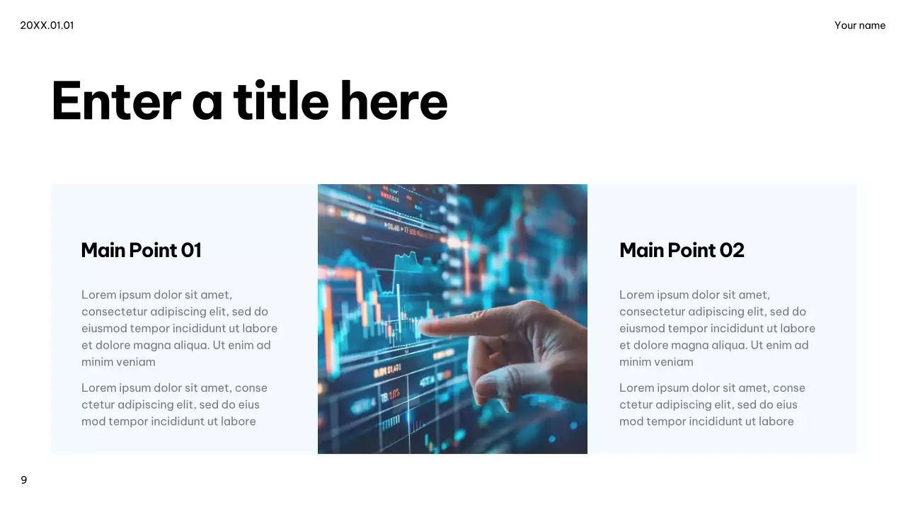 blue modern IT advertisement