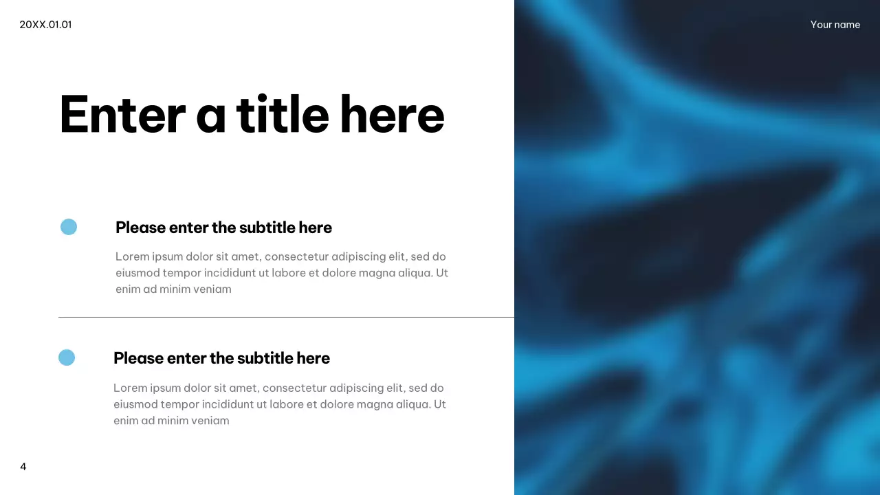 blue modern IT advertisement