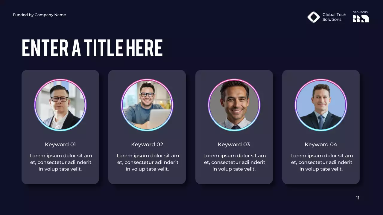 purple modern conference announcement