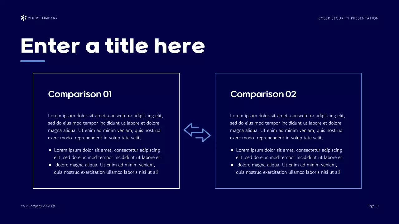 blue modern security pitch