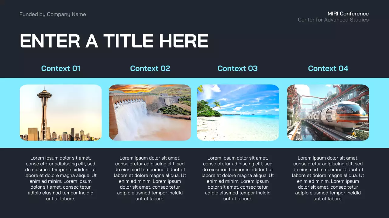 blue modern business event