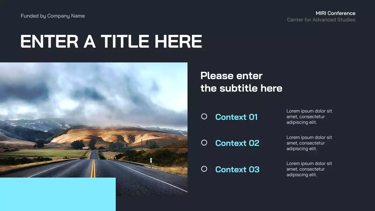 blue modern business event