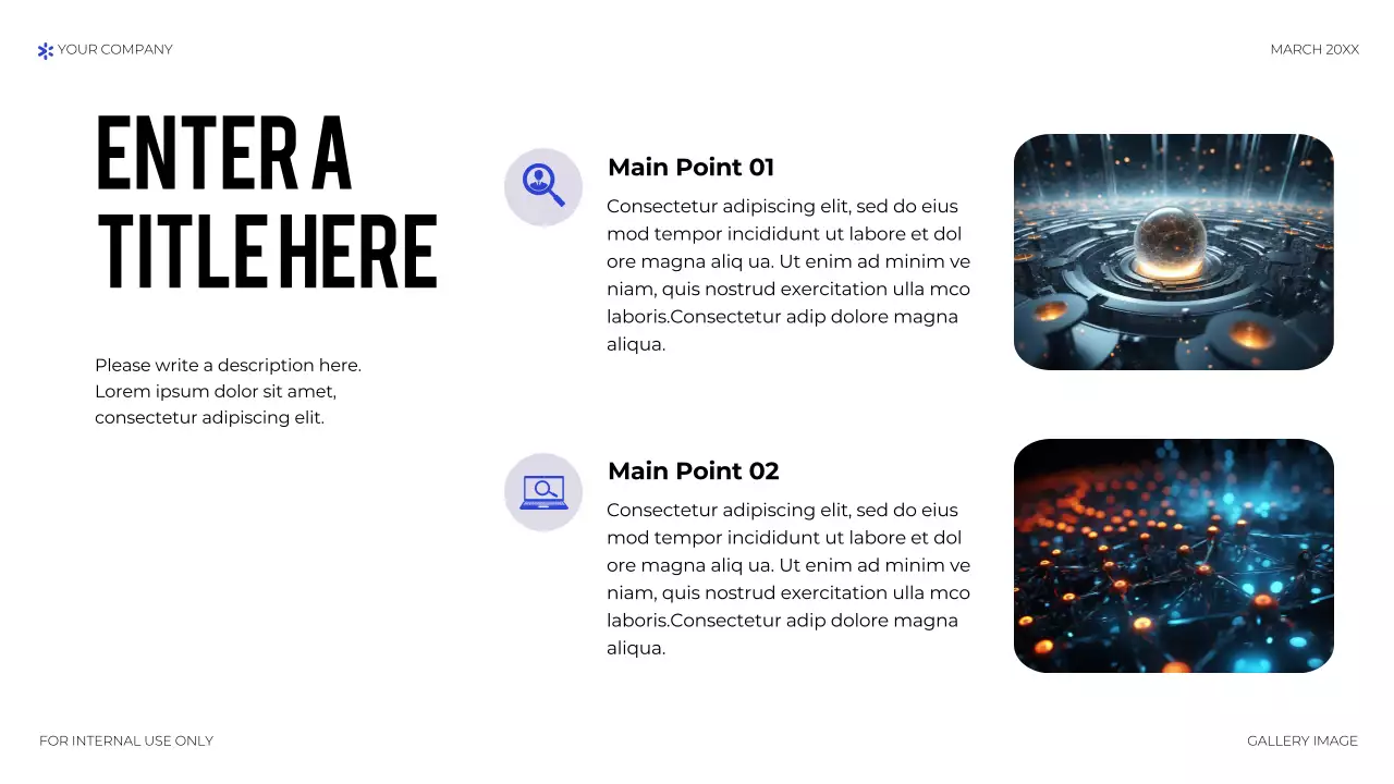 blue geometric technology presentation