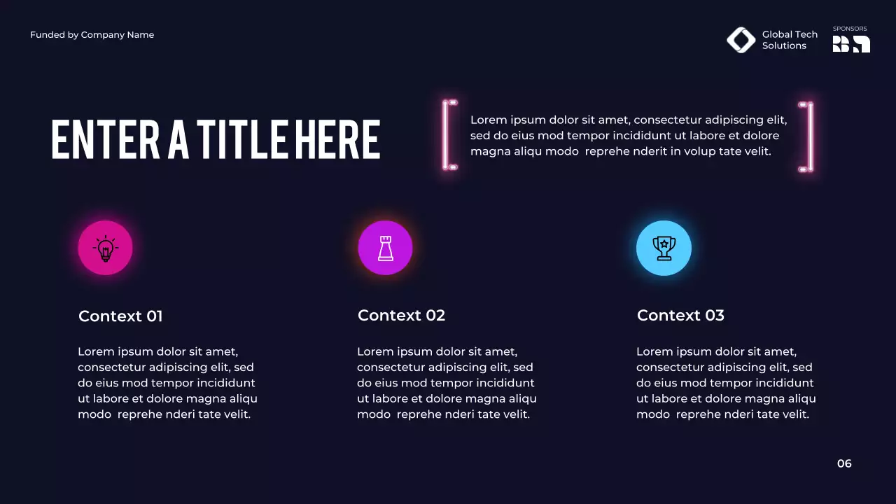 purple modern conference announcement