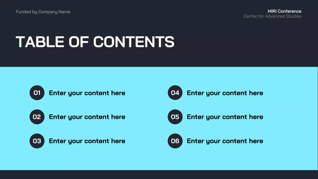 blue modern business event