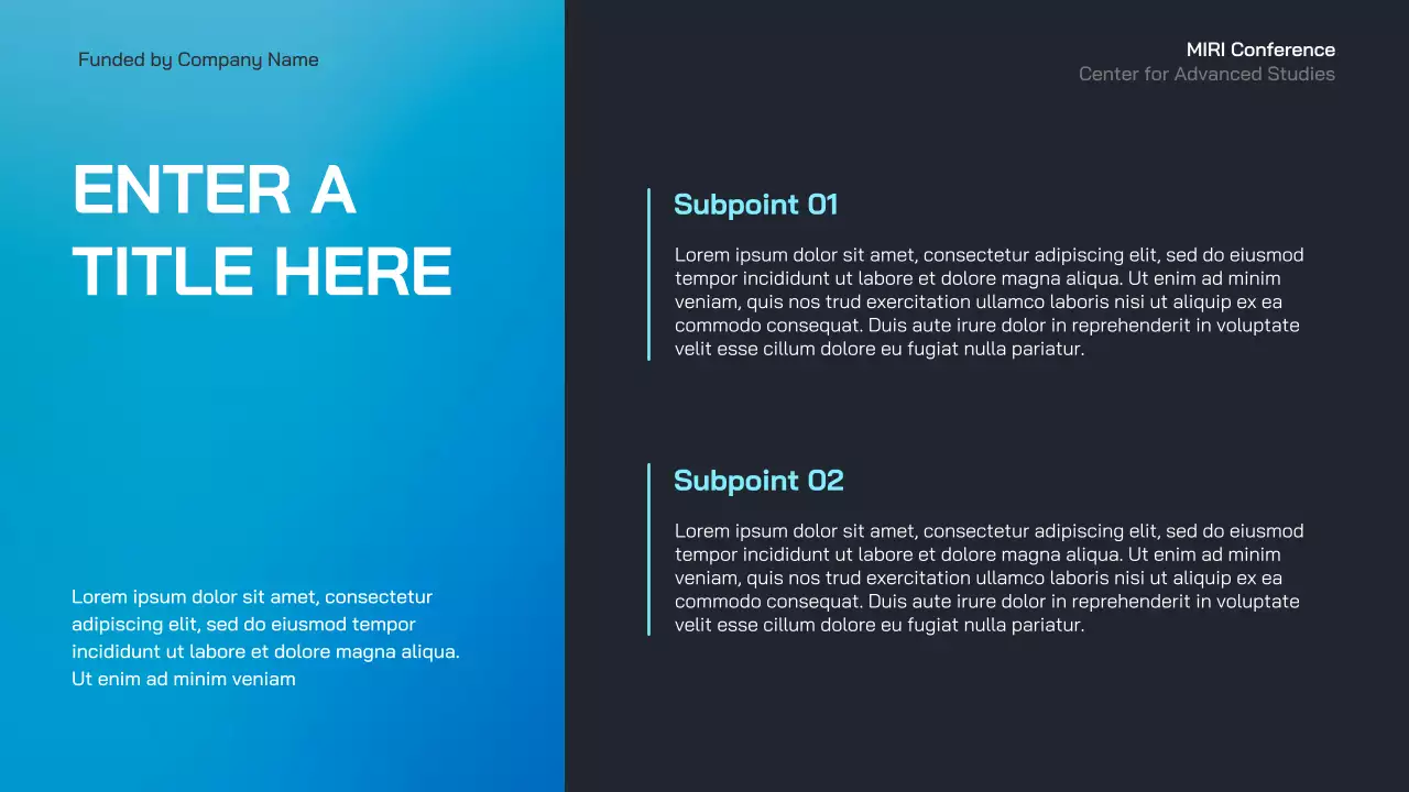 blue modern business event