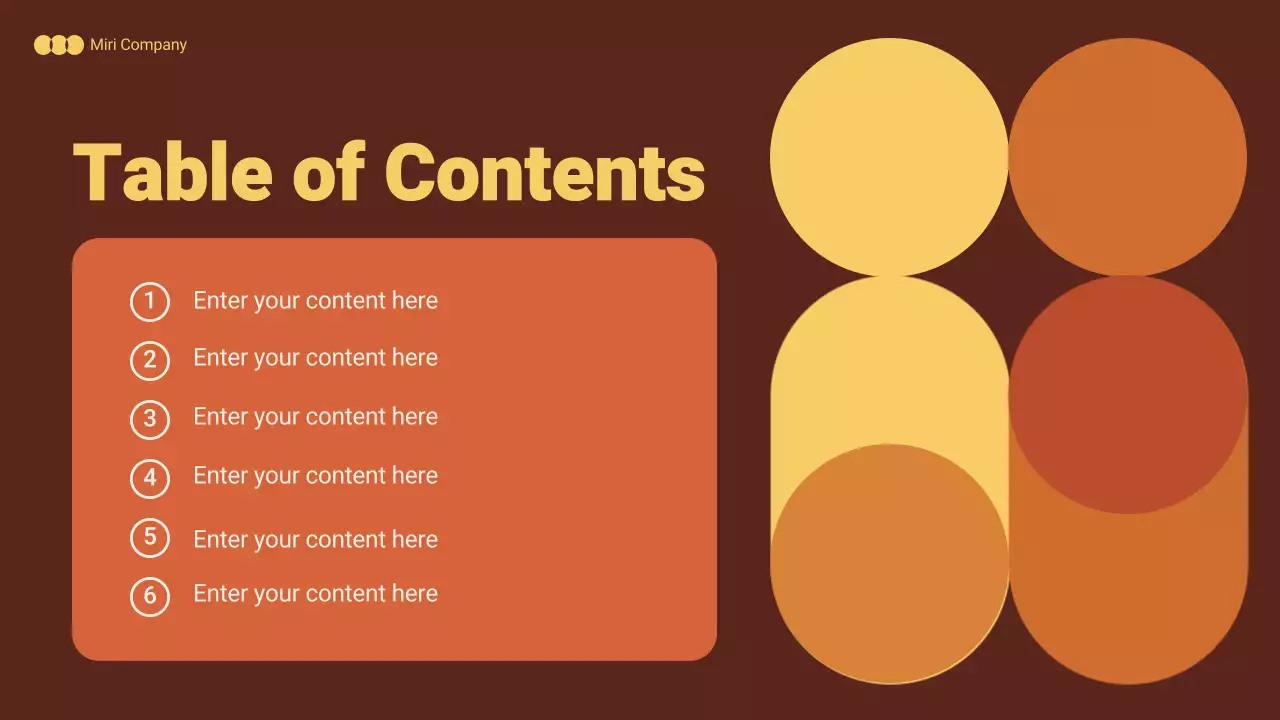 orange geometric marketing proposal