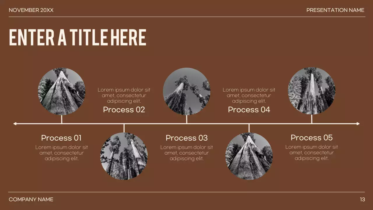 green minimal presentation layout