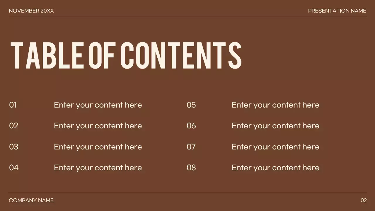 green minimal presentation layout