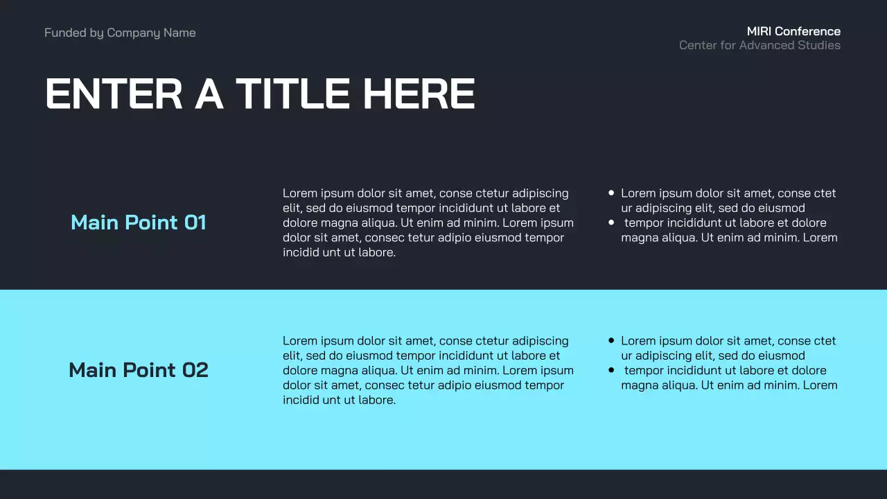 blue modern business event