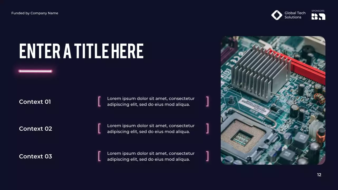 purple modern conference announcement