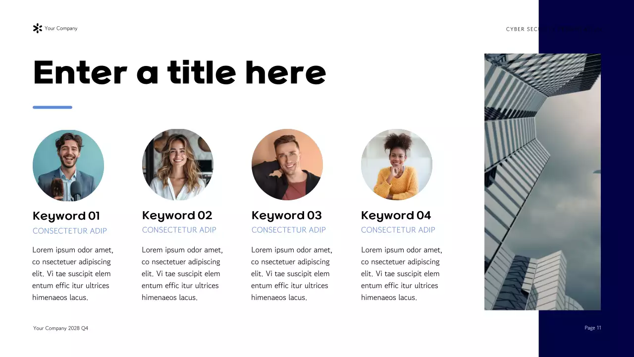 blue modern security pitch