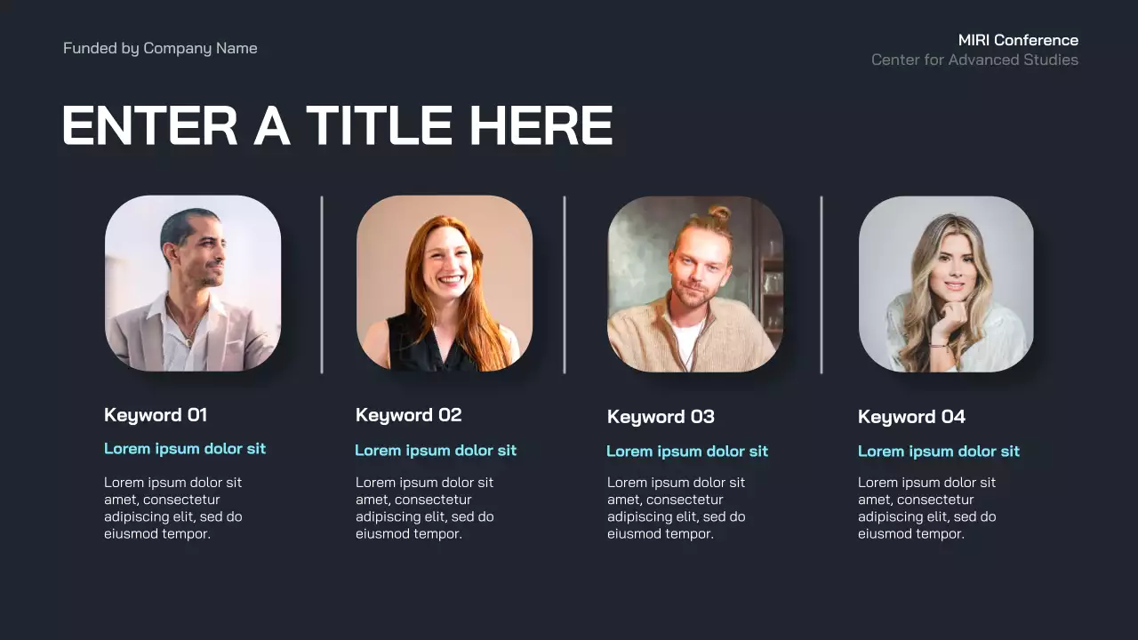 blue modern business event