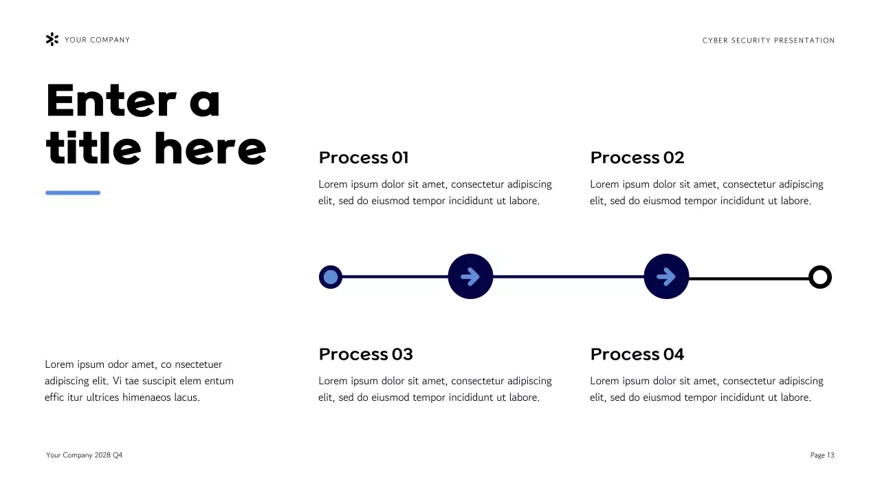 blue modern security pitch
