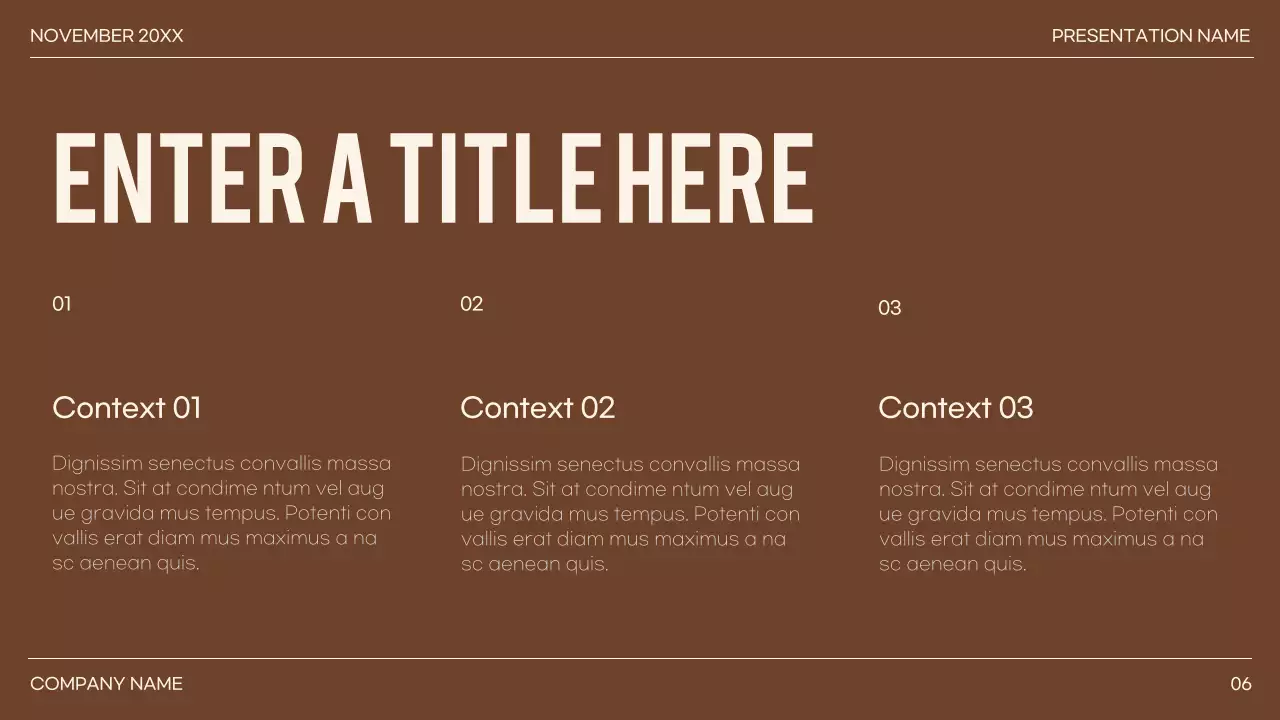 green minimal presentation layout