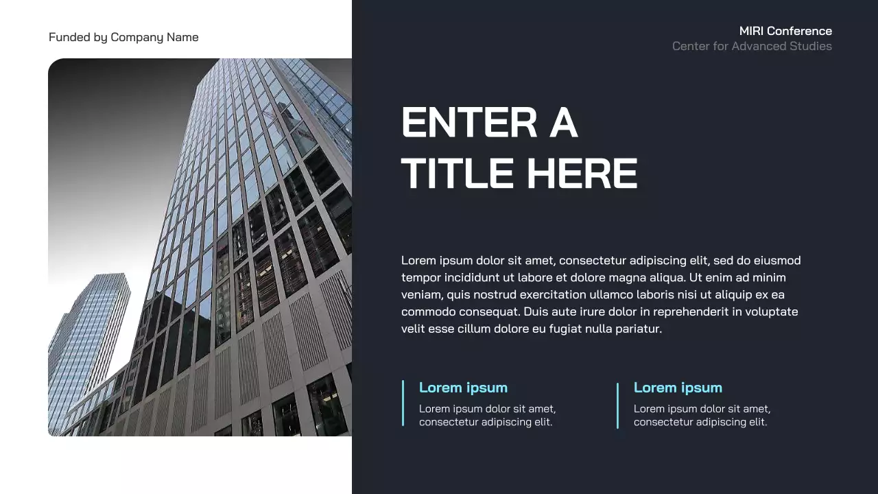 blue modern business event