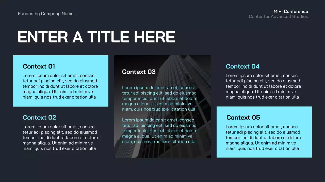 blue modern business event