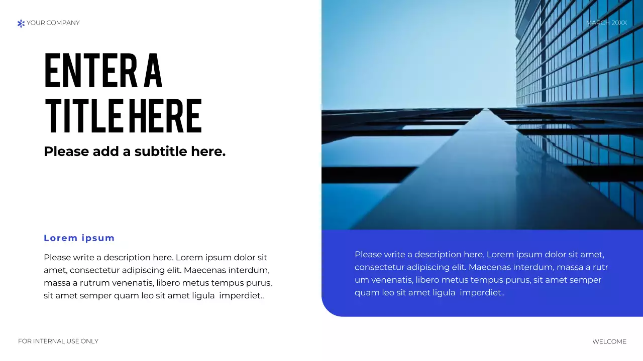 blue geometric technology presentation