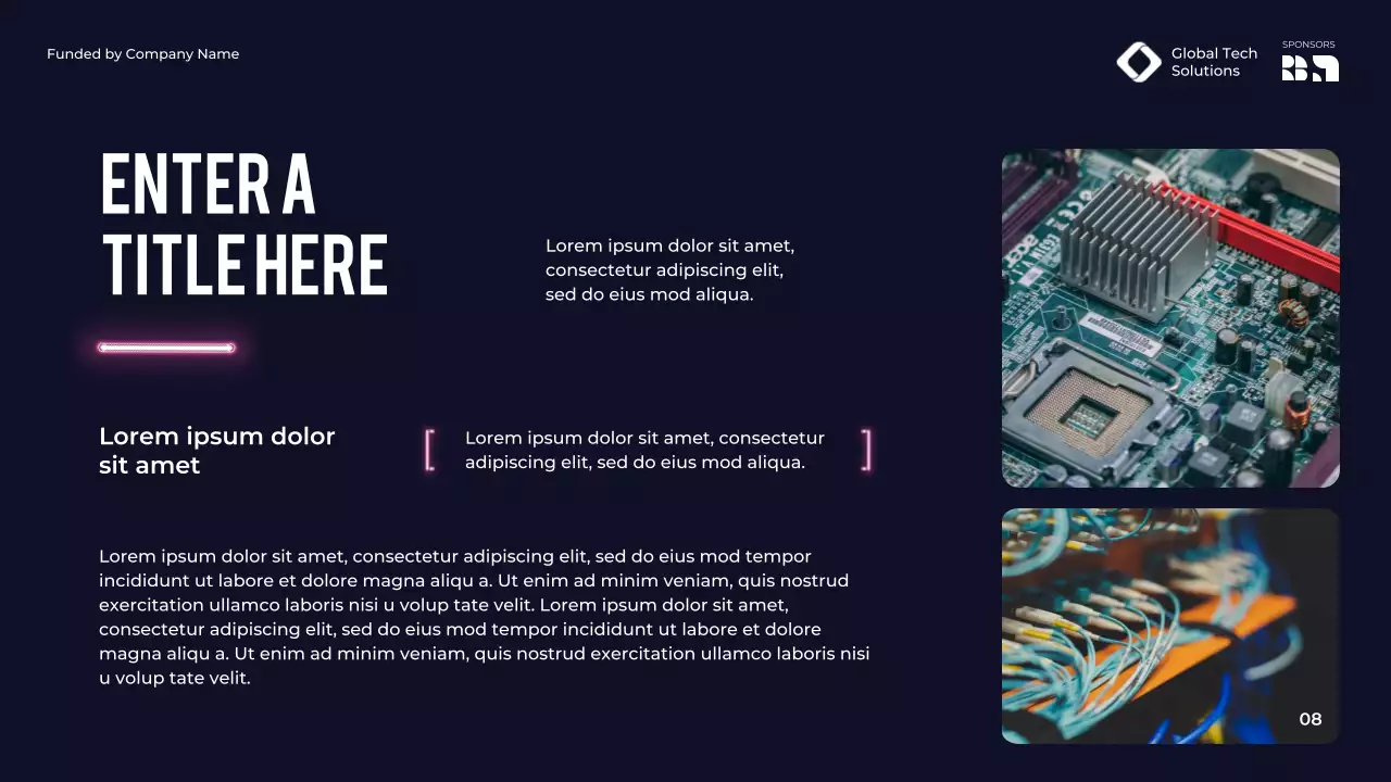 purple modern conference announcement