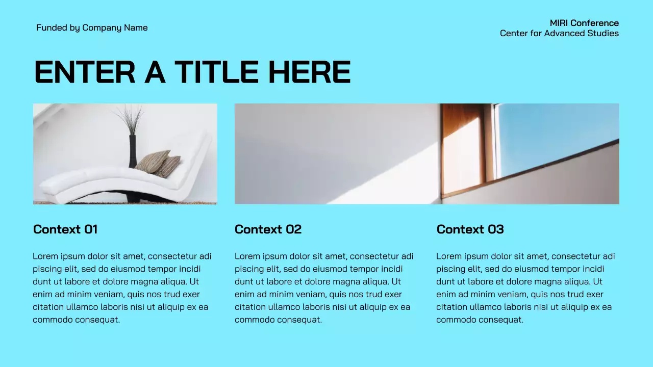 blue modern business event