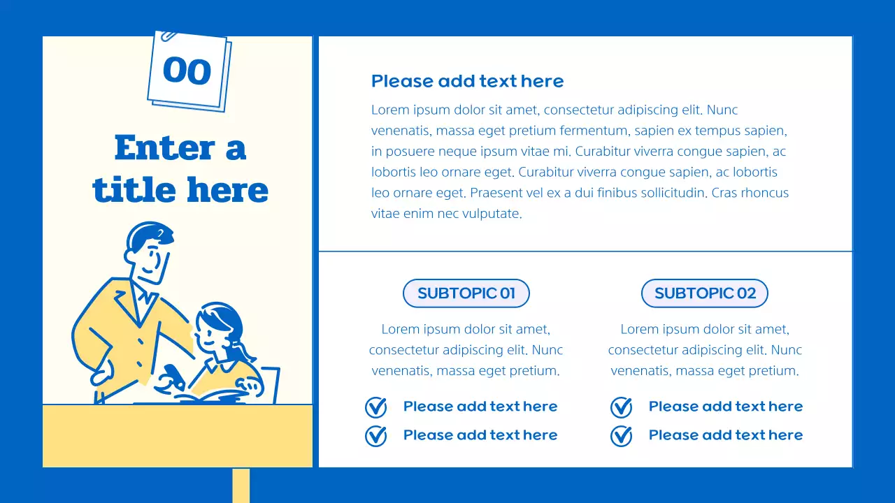 Blue Modern Education Promotion Presentation