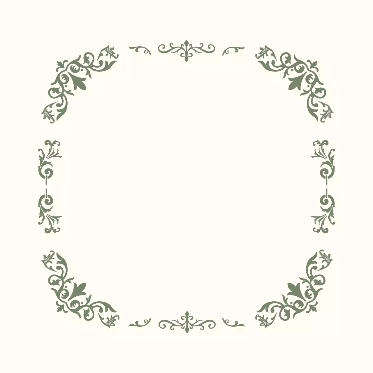 アイボリー クラシック フレーム 招待状 フレーム