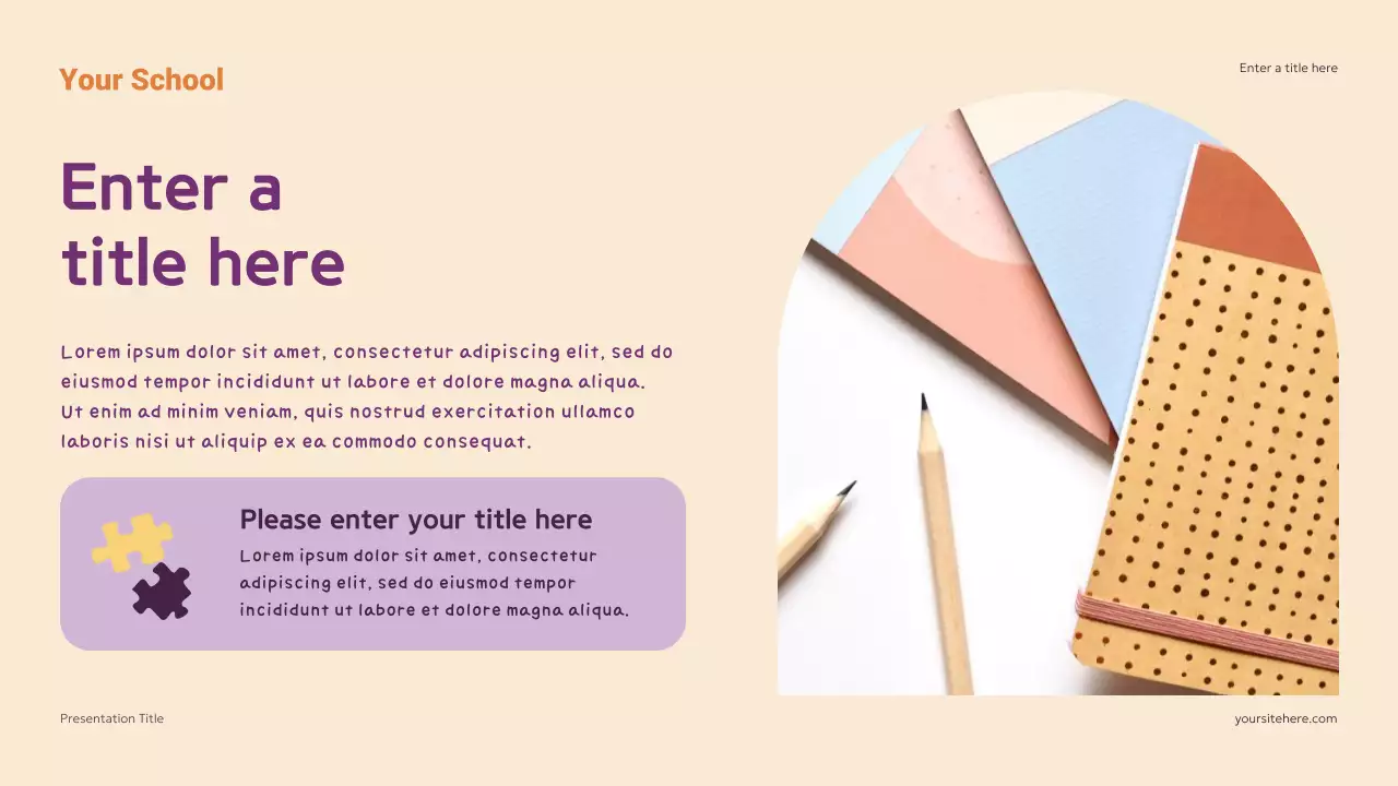 Purple Modern Math Guide Presentation