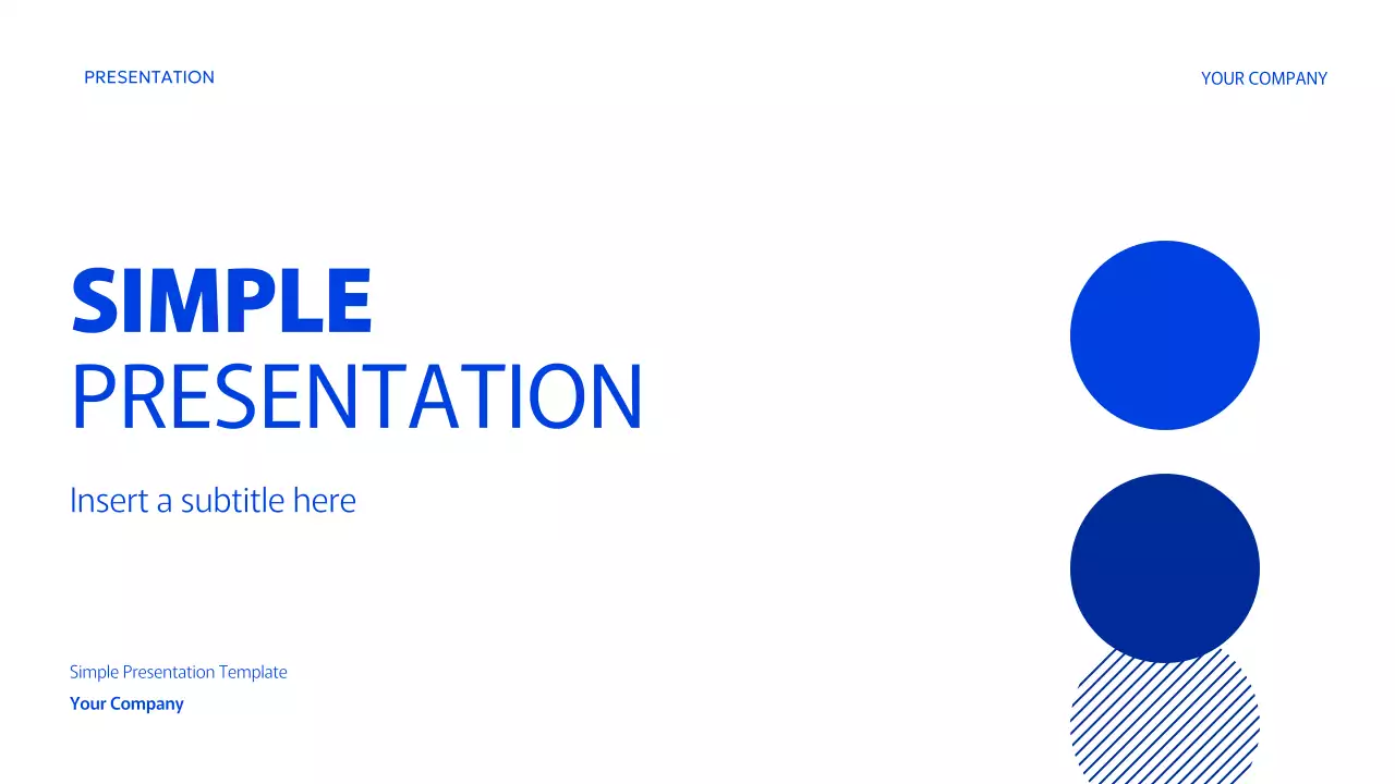 Blue Simple Geometric Presentation