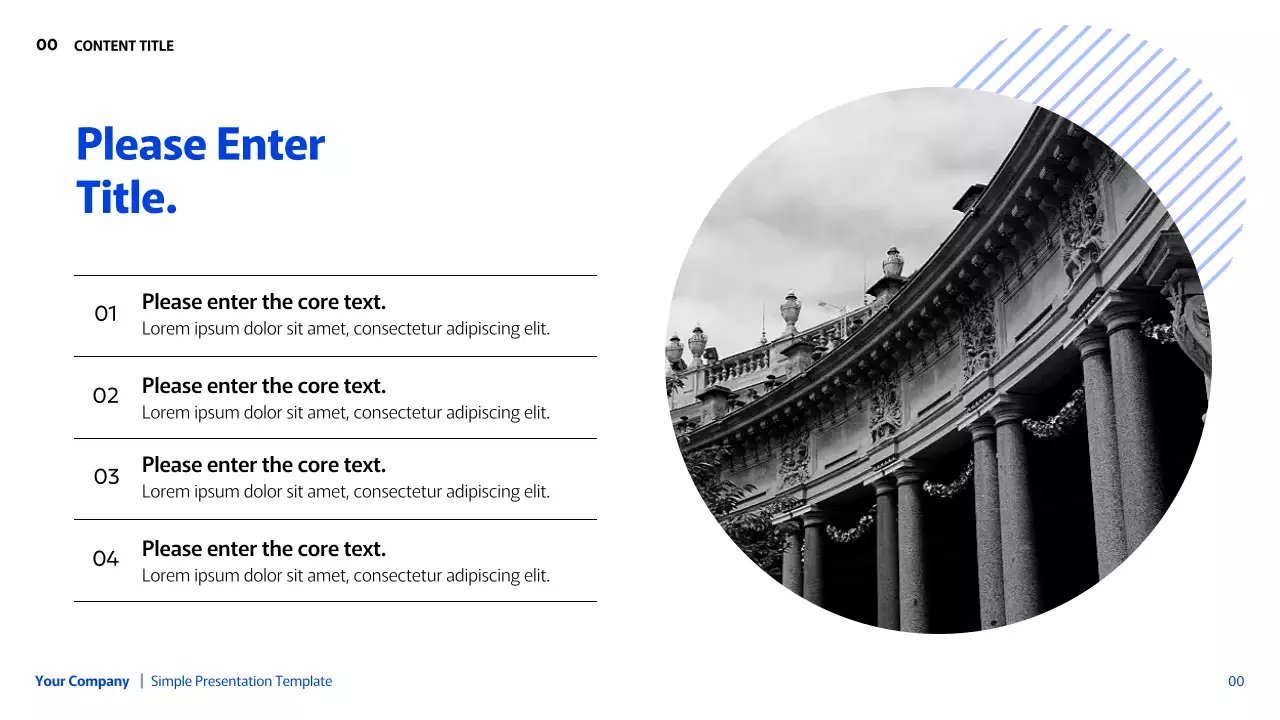 Presentasi Geometris Sederhana Biru
