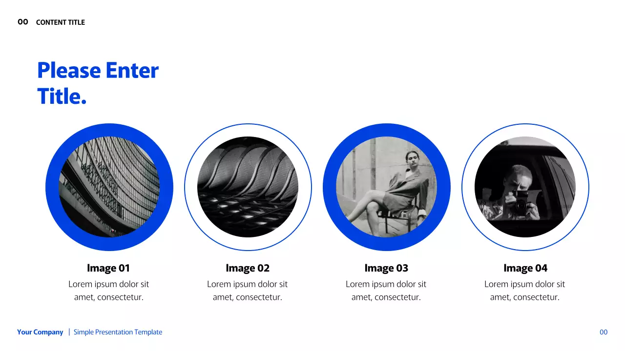 Presentasi Geometris Sederhana Biru