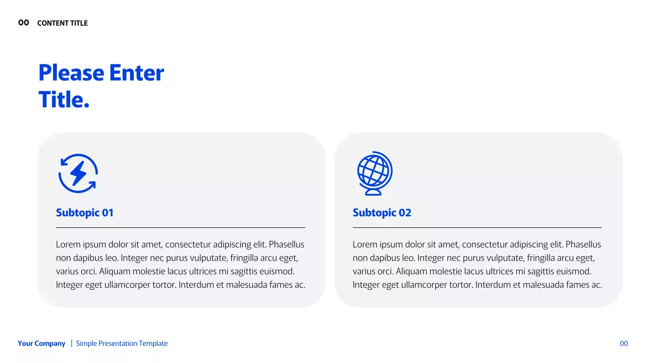 Presentasi Geometris Sederhana Biru