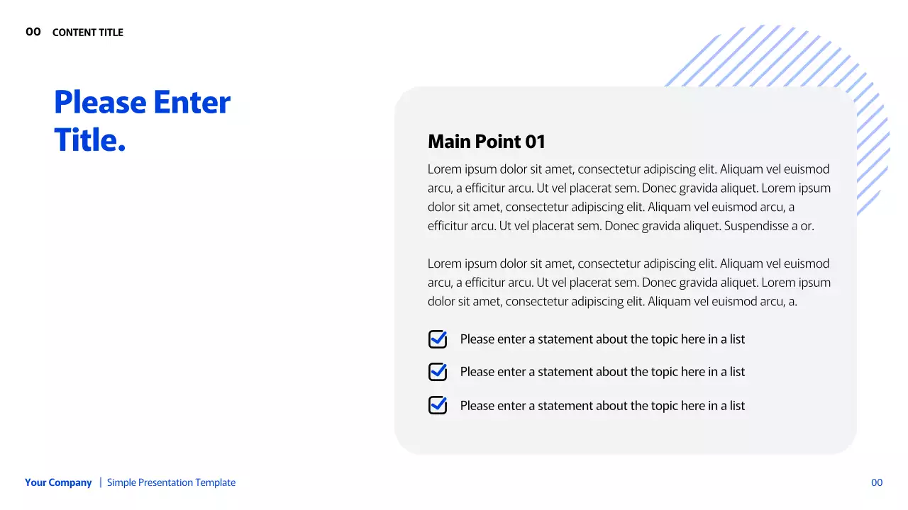 Presentasi Geometris Sederhana Biru