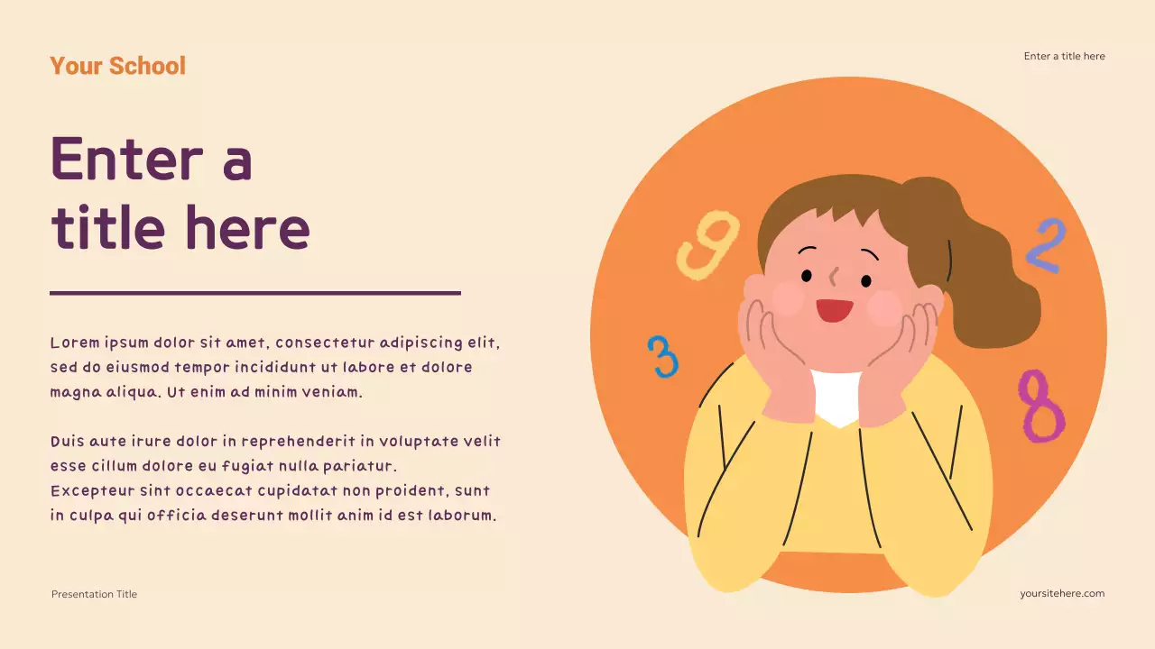 Purple Modern Math Guide Presentation