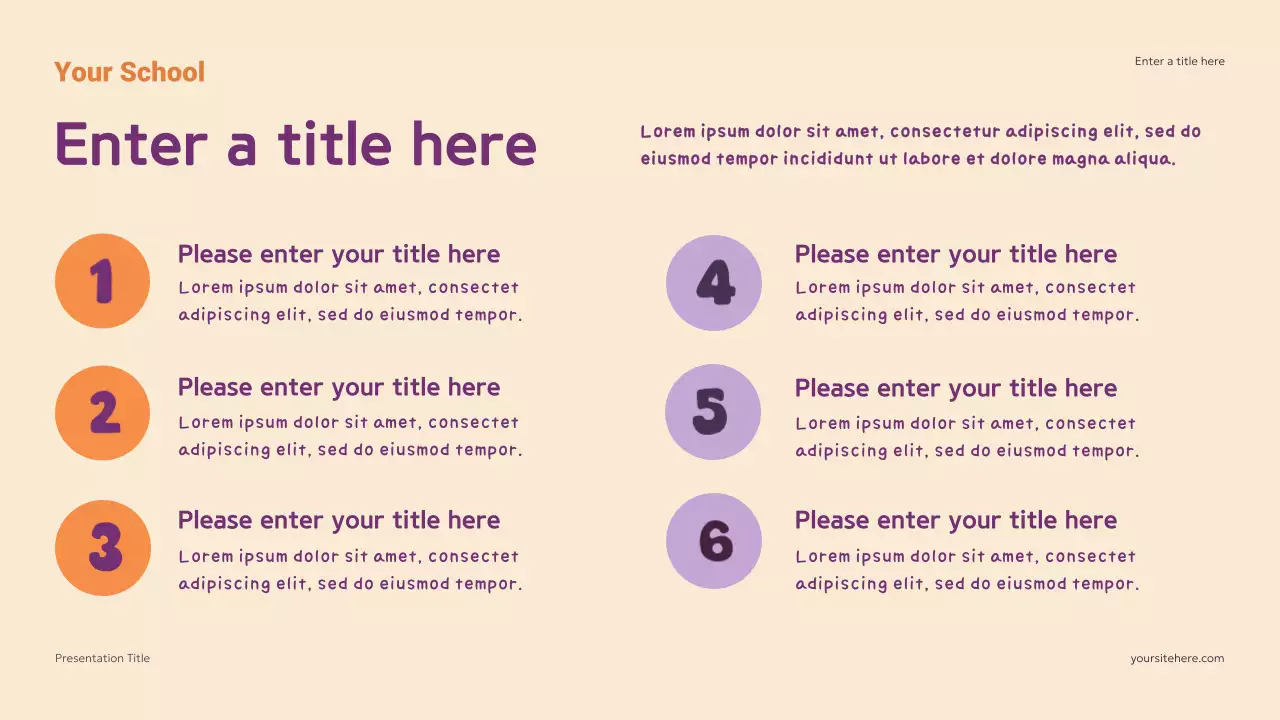 Purple Modern Math Guide Presentation