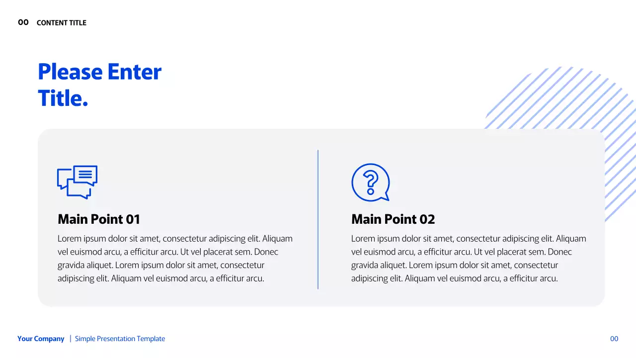 Presentasi Geometris Sederhana Biru