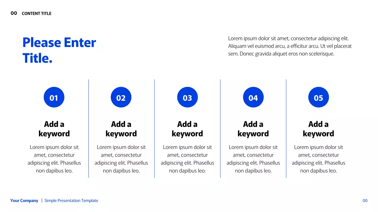 Presentasi Geometris Sederhana Biru