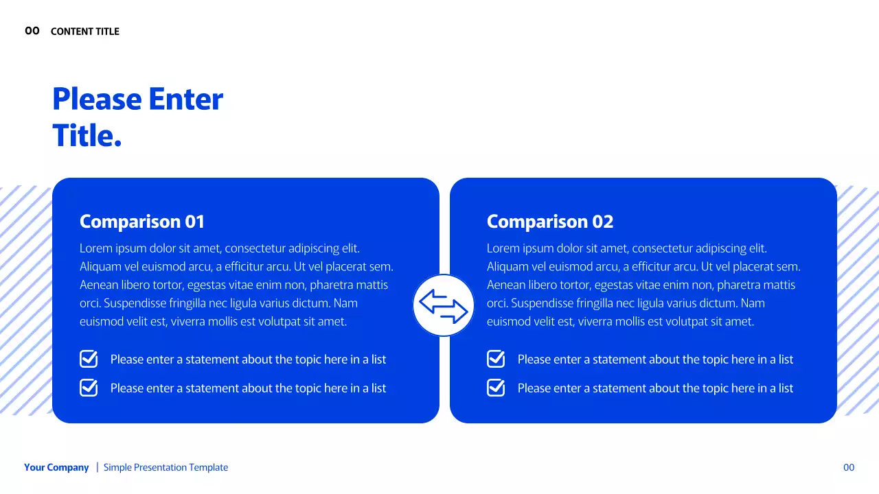 Presentasi Geometris Sederhana Biru