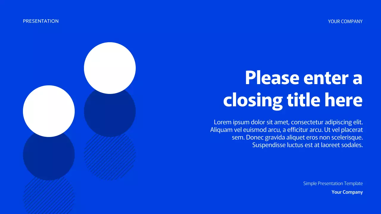 Presentasi Geometris Sederhana Biru