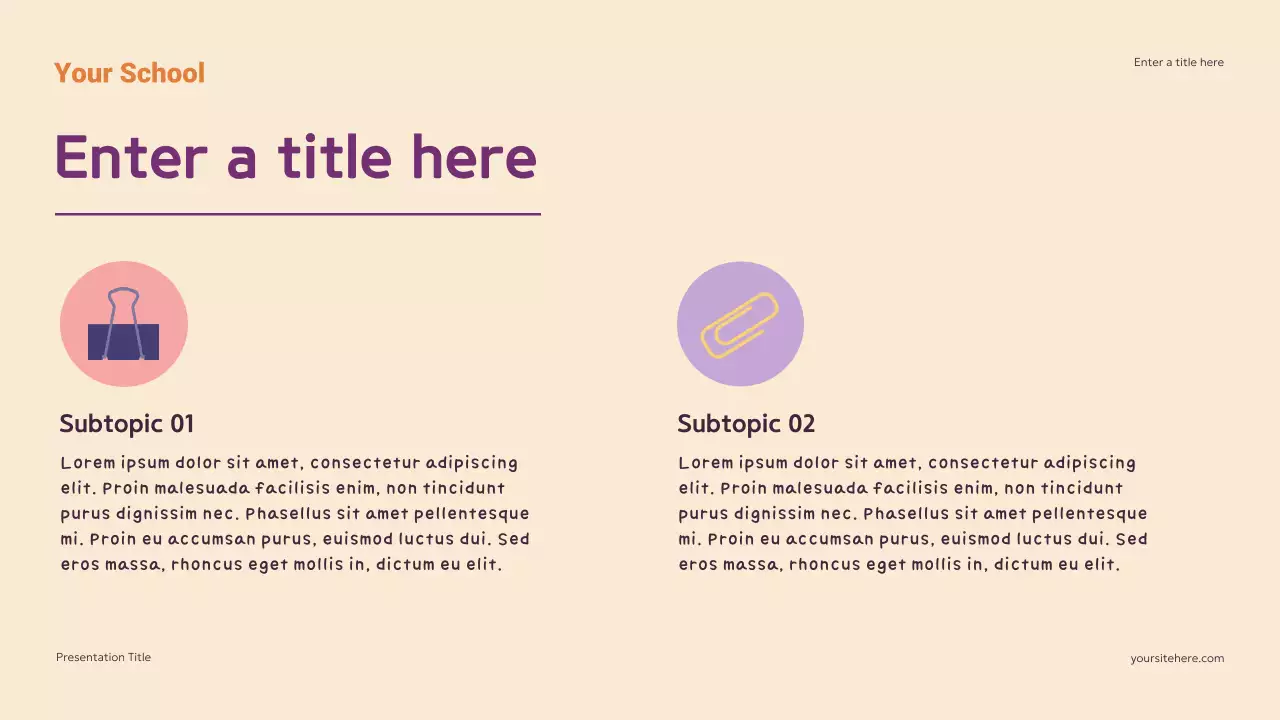 Purple Modern Math Guide Presentation