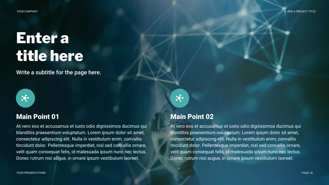 Teal Modern Technology Presentation