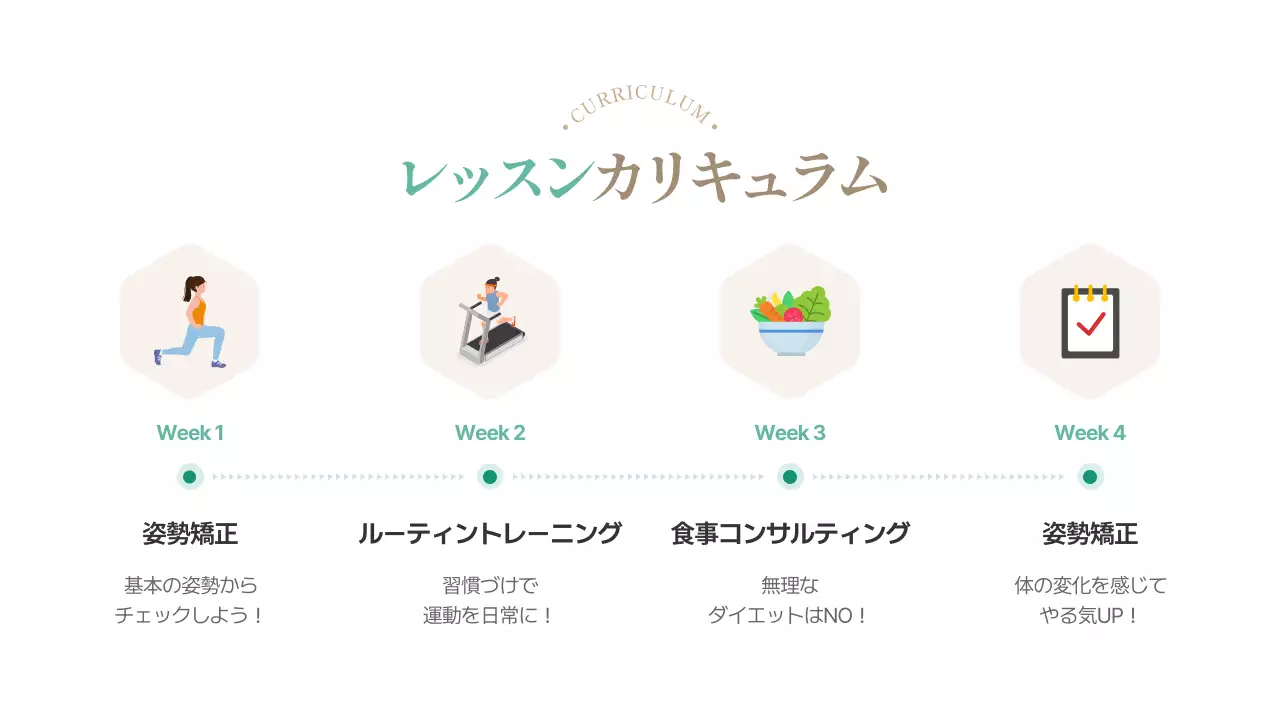 カラフル シンプル フィットネス ポスター