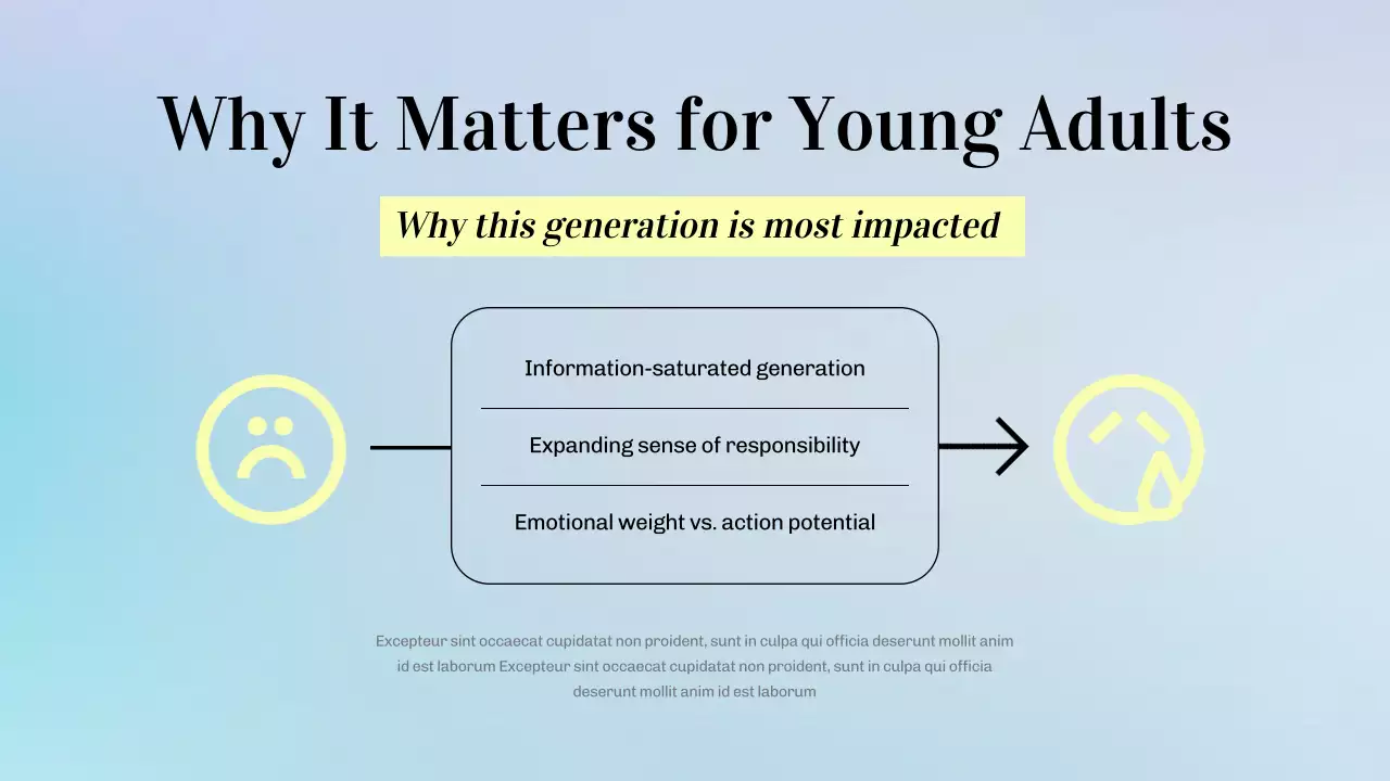Blue Minimal Climate Announcement Presentation
