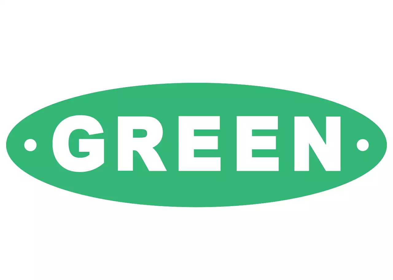 緑色のシンプルなタイポグラフィグッズ用帽子