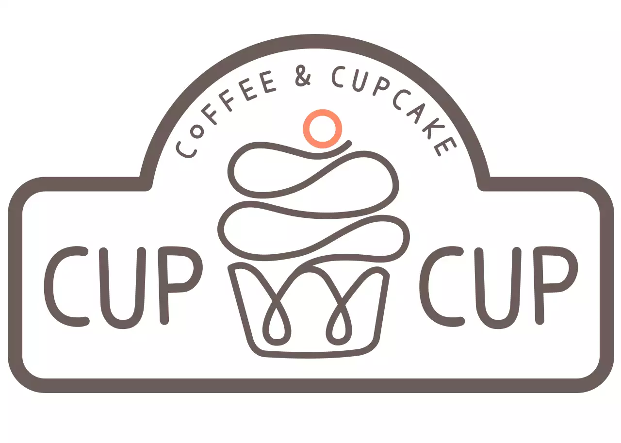 ブラウンのかわいいスイーツカフェカフェ用帽子