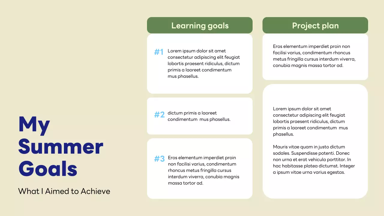 블루 플로럴 포트폴리오 프레젠테이션