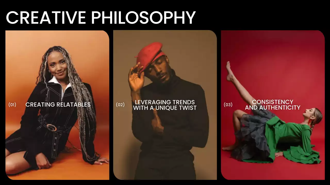 블루 모던 콘텐츠 크리에이터 포트폴리오