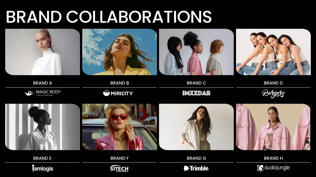 블루 모던 콘텐츠 크리에이터 포트폴리오