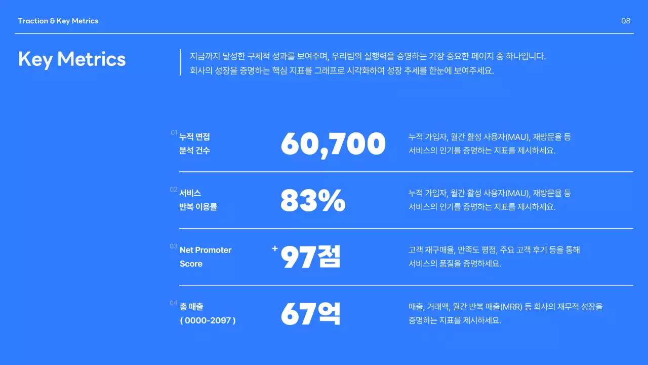 파랑 모던 투자 설명서 보고서 IR
