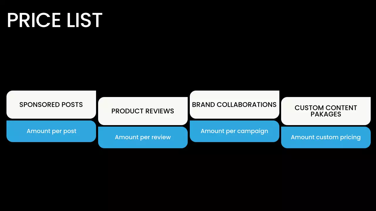 블루 모던 콘텐츠 크리에이터 포트폴리오
